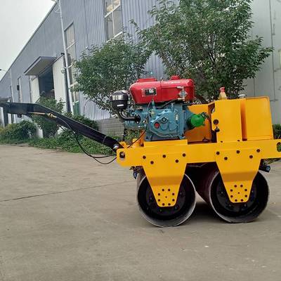 小型公路綠化帶壓實碾 久恒雙鋼輪溝槽壓土機 江蘇瀝青路面灑水壓路機